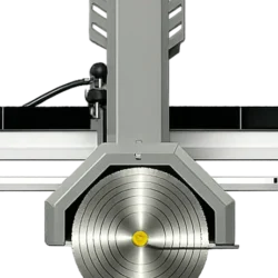 Close-up of bridge cutting machine